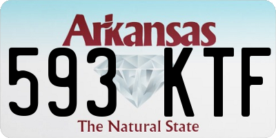 AR license plate 593KTF
