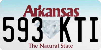 AR license plate 593KTI