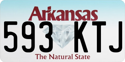 AR license plate 593KTJ