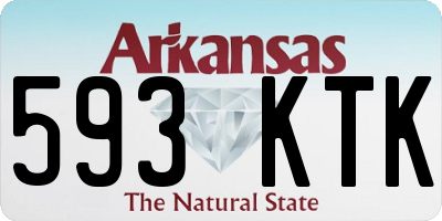 AR license plate 593KTK
