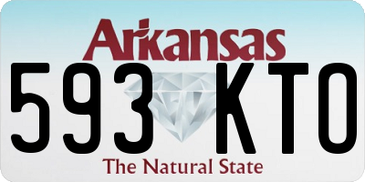 AR license plate 593KTO