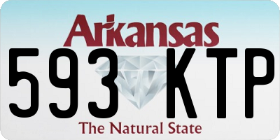 AR license plate 593KTP