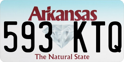 AR license plate 593KTQ
