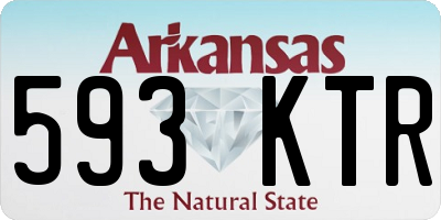 AR license plate 593KTR