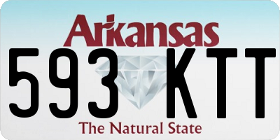 AR license plate 593KTT