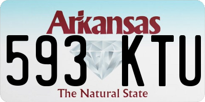 AR license plate 593KTU