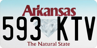AR license plate 593KTV