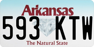 AR license plate 593KTW