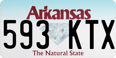 AR license plate 593KTX