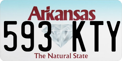 AR license plate 593KTY