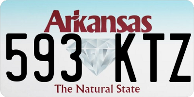 AR license plate 593KTZ