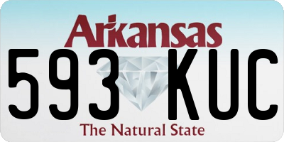 AR license plate 593KUC