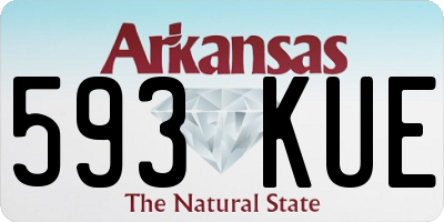 AR license plate 593KUE