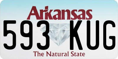 AR license plate 593KUG