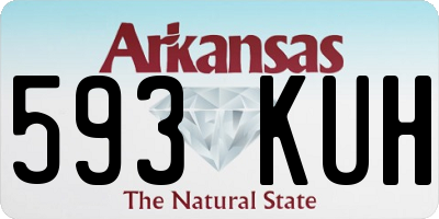 AR license plate 593KUH
