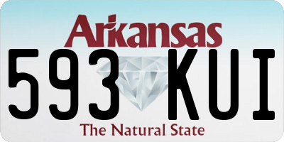 AR license plate 593KUI