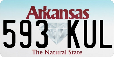 AR license plate 593KUL