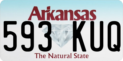 AR license plate 593KUQ