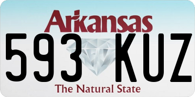 AR license plate 593KUZ