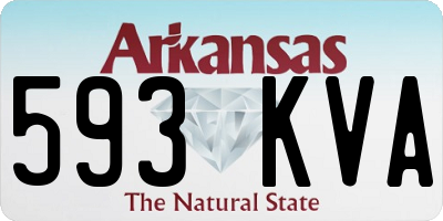 AR license plate 593KVA