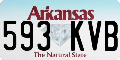 AR license plate 593KVB