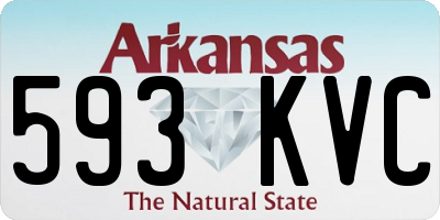 AR license plate 593KVC