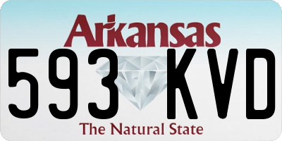 AR license plate 593KVD