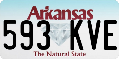 AR license plate 593KVE
