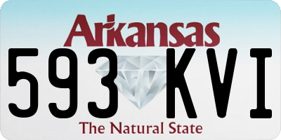 AR license plate 593KVI
