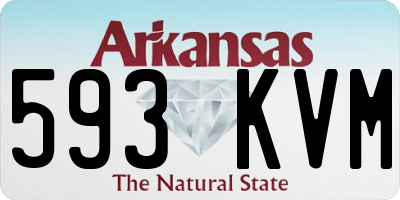 AR license plate 593KVM