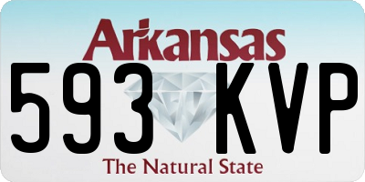 AR license plate 593KVP