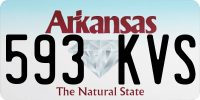 AR license plate 593KVS