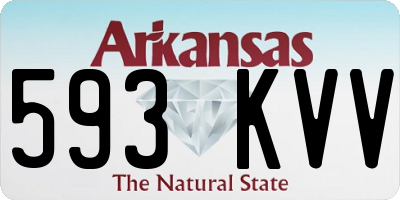 AR license plate 593KVV