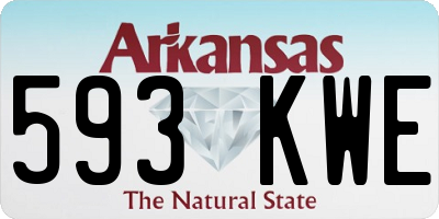 AR license plate 593KWE