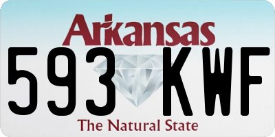 AR license plate 593KWF