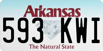AR license plate 593KWI