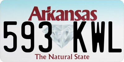 AR license plate 593KWL
