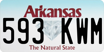 AR license plate 593KWM