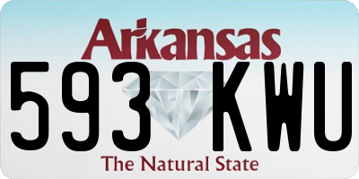 AR license plate 593KWU