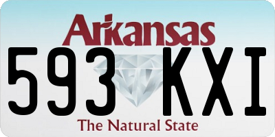 AR license plate 593KXI
