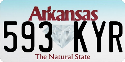 AR license plate 593KYR