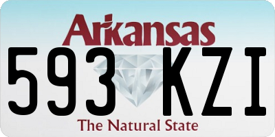 AR license plate 593KZI