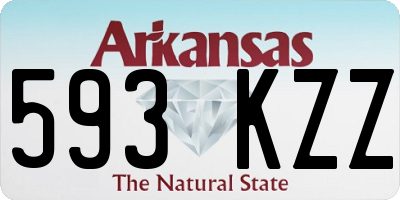 AR license plate 593KZZ