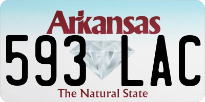 AR license plate 593LAC