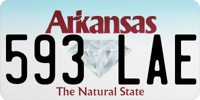 AR license plate 593LAE