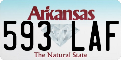 AR license plate 593LAF