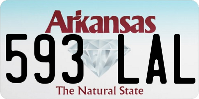 AR license plate 593LAL