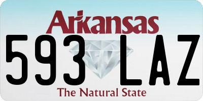 AR license plate 593LAZ