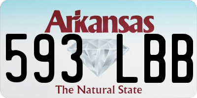 AR license plate 593LBB