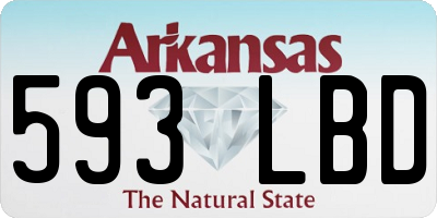 AR license plate 593LBD